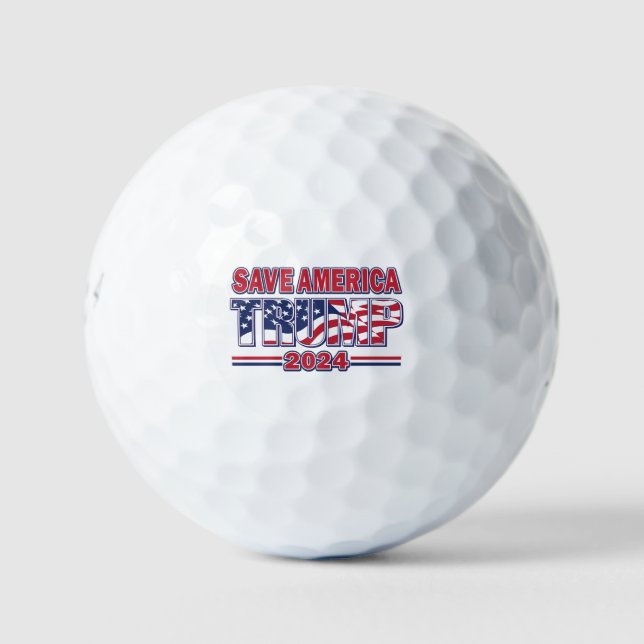 Pelotas De Golf Salven a Estados Unidos Trump 2024 (Anverso)