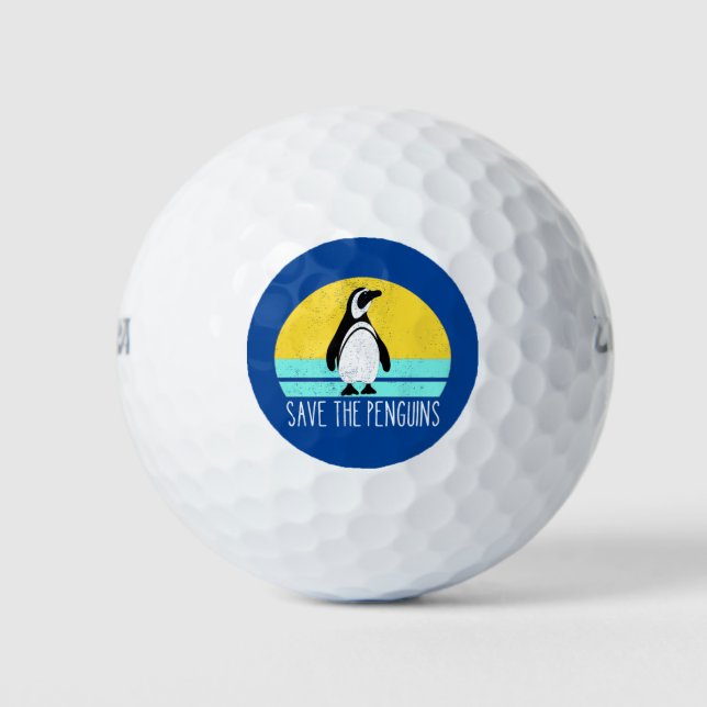 Pelotas De Golf Salven A Los Pingüinos (Anverso)