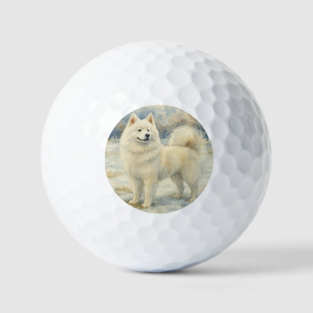 Pelotas De Golf Samoyed (Anverso)