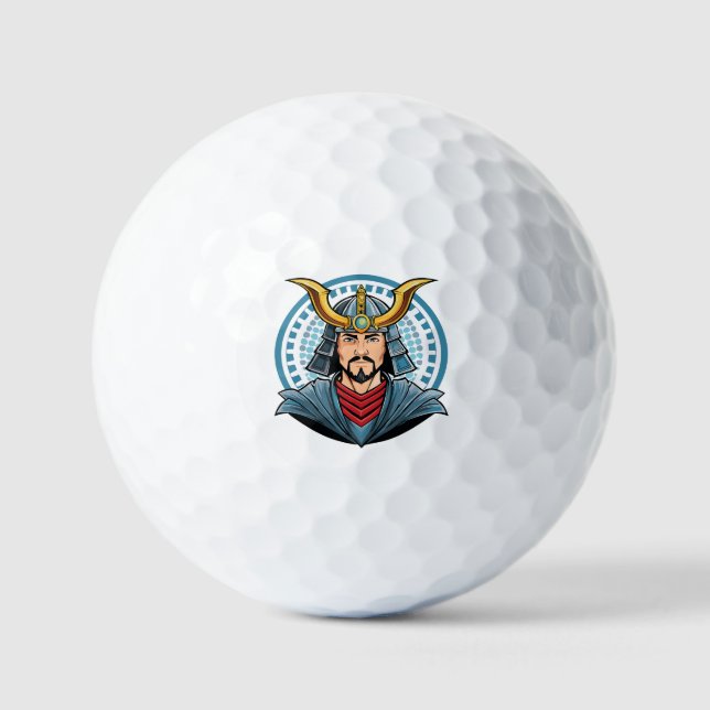 Pelotas De Golf samurái japonés (Anverso)