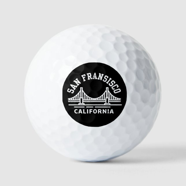 Pelotas De Golf San Francisco de California (Anverso)