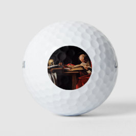Pelotas De Golf San Jerónimo escribiendo (por Caravaggio)