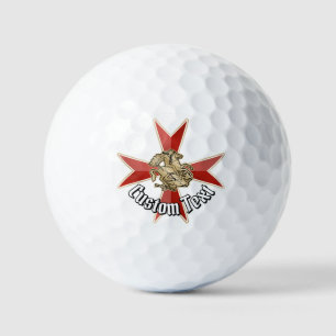 Pelotas De Golf San Jorge sobre Cruz de Malta