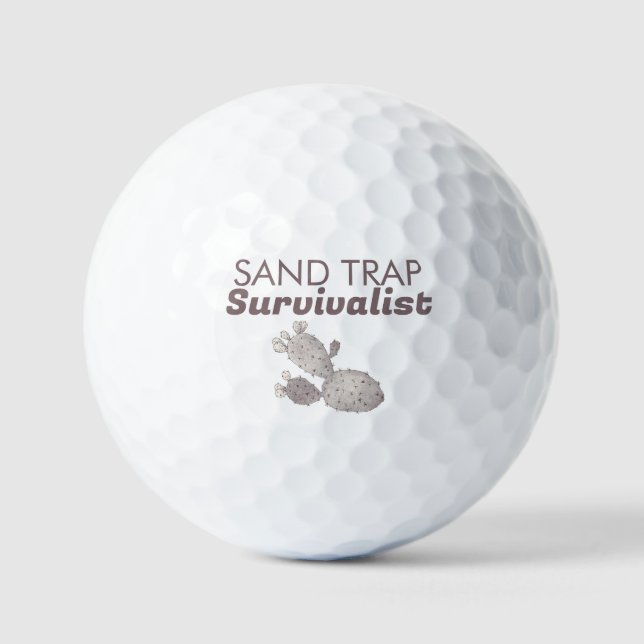 Pelotas De Golf Sand Trap Cactus (Anverso)