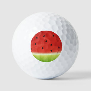 Pelotas De Golf Sandía gigante divertida rebanada de acuarela lind