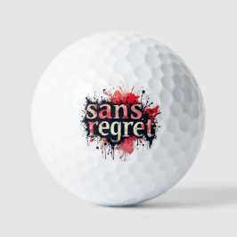 Pelotas De Golf Sans Regret - Cita de arte sobre salpicaduras urba