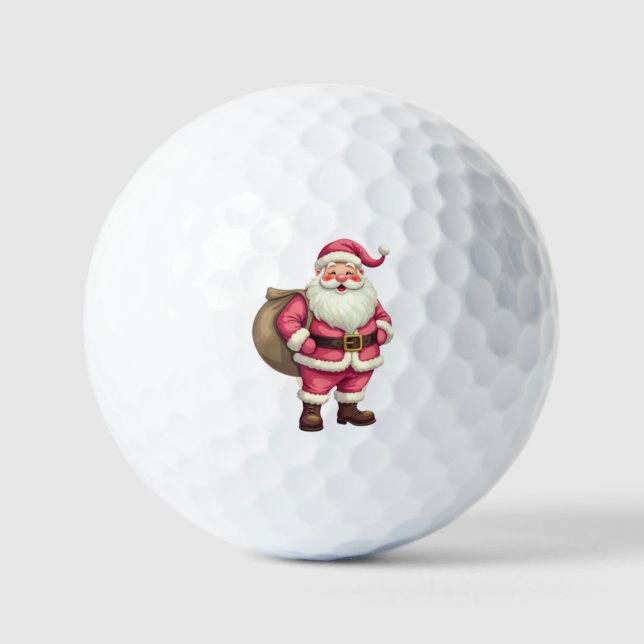 Pelotas De Golf Santa Claus (Anverso)