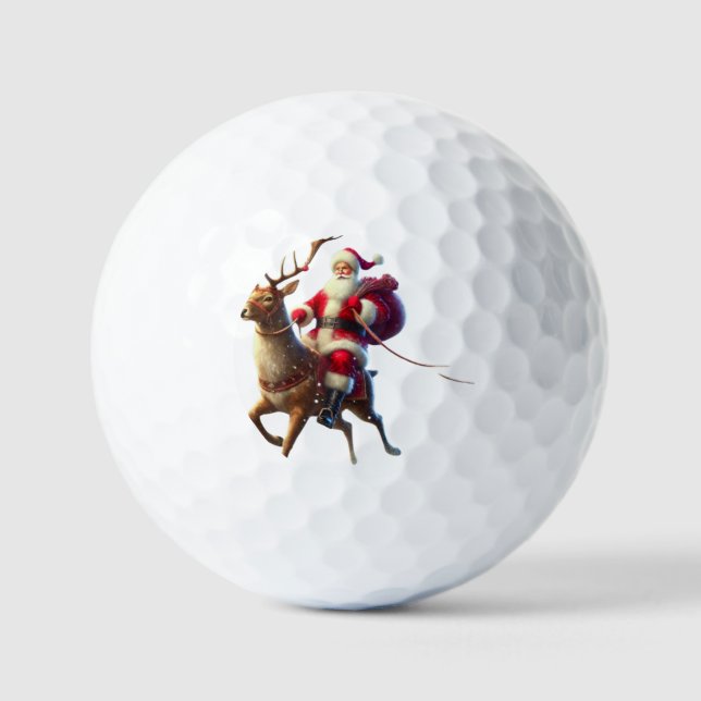 Pelotas De Golf Santa Claus (Anverso)