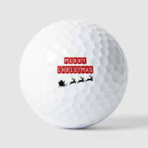 Pelotas De Golf Santa Claus conduce carrito de golf 