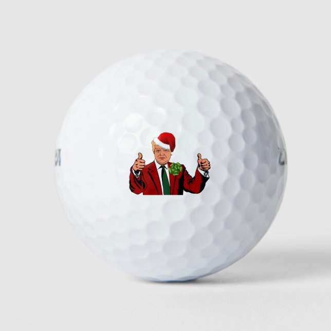 Pelotas De Golf santa claus donald trump (Anverso)