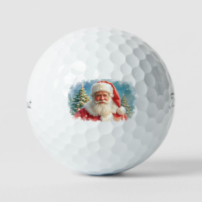 Pelotas De Golf Santa Claus, golf ball ⛳ (Anverso)