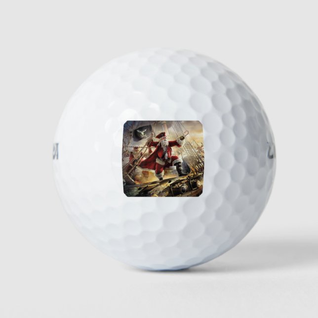 Pelotas De Golf santa es una pirata (Anverso)