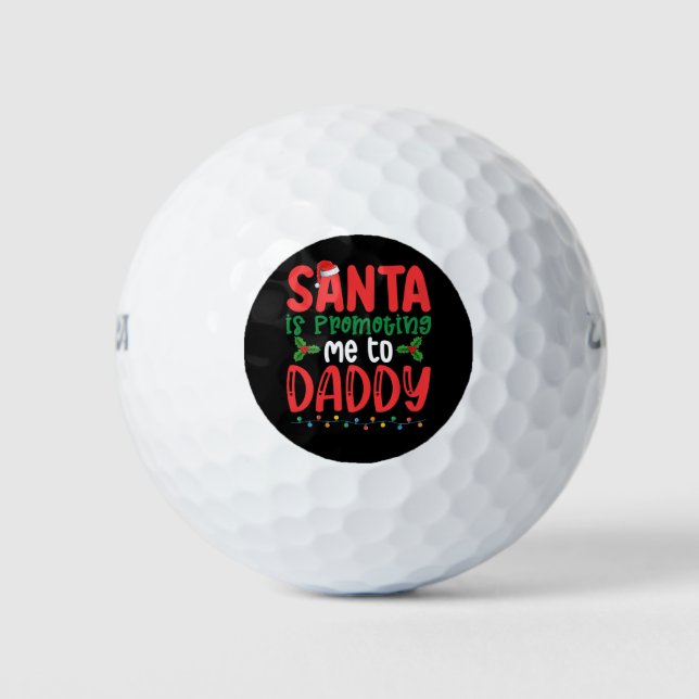 Pelotas De Golf Santa me está ascendiendo a papi Navidades familia (Anverso)