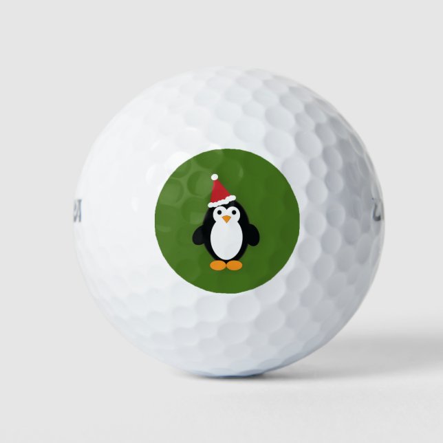 Pelotas De Golf Santa Penguin (Anverso)