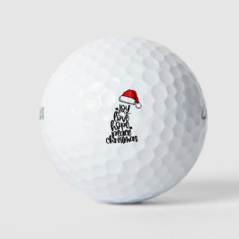 Pelotas De Golf Santa sombrero con deseo