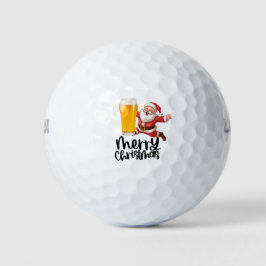 Pelotas De Golf Santa y Cerveza para Navidades Funny Golfer