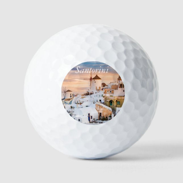 Pelotas De Golf Santorini Oia (Anverso)