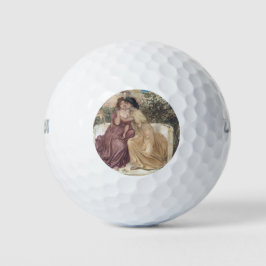 Pelotas De Golf Sappho y Erinna en un jardín griego (amor de lesbi