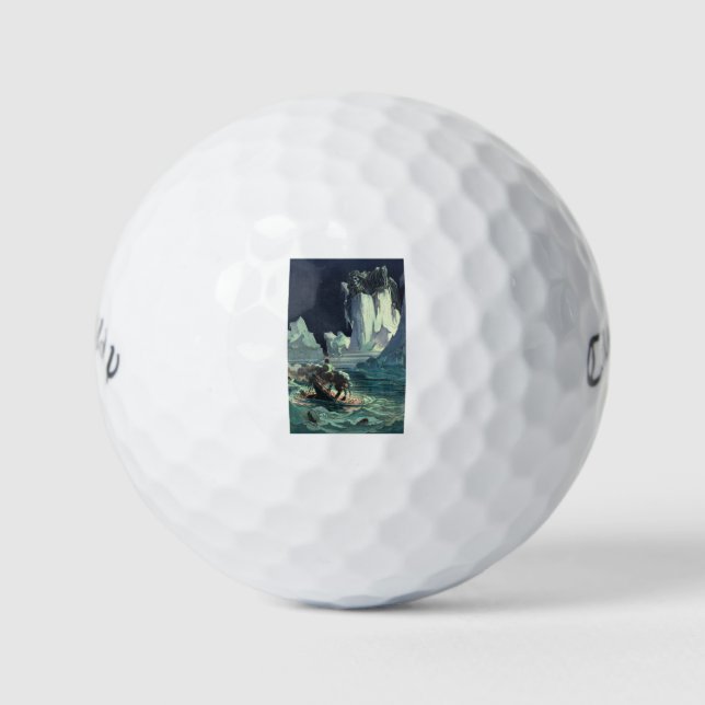 Pelotas De Golf Sargazo Mar Grim Reaper y Hundimiento de Titanic (Anverso)