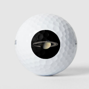 Pelotas De Golf Saturno iluminado por el sol Planeta gigante gaseo