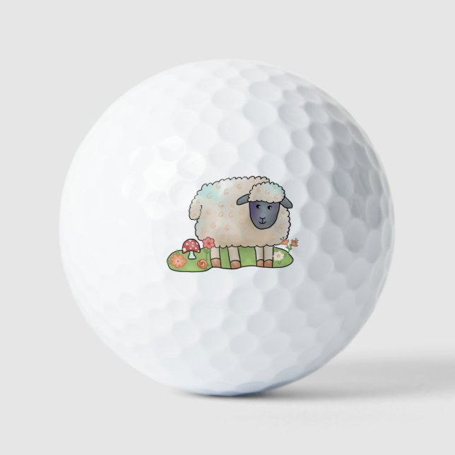 Pelotas De Golf Schaf auf der Weide (Anverso)