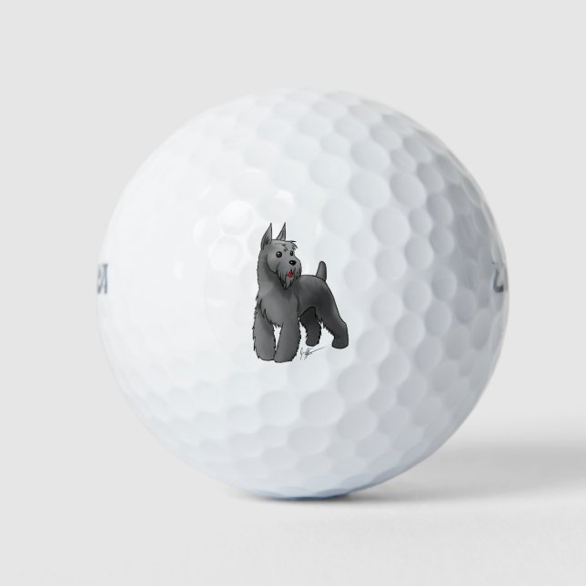 Pelotas De Golf Schnauzer (Anverso)