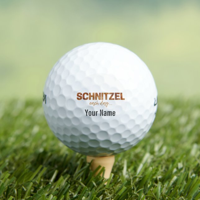 Pelotas De Golf Schnitzel Cada Día Funny Cutlet Escalope Diseño (Camiseta in situ)