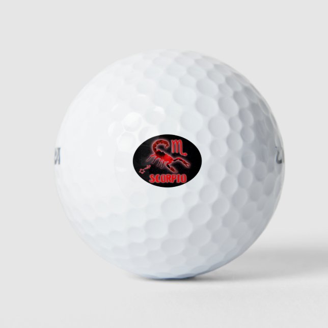 Pelotas De Golf scorpio Zodiac (Anverso)