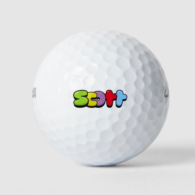 Pelotas De Golf Scott (Anverso)