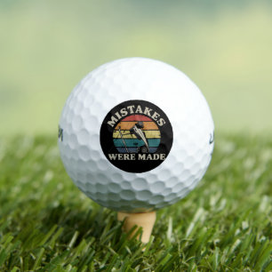 Pelotas De Golf Se cometieron errores divertido motivo del club de
