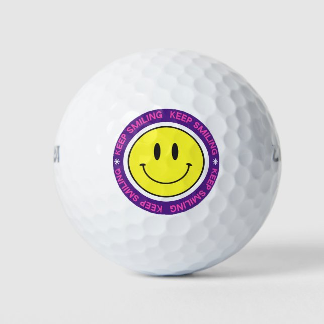 Pelotas De Golf Seguir sonriendo (Anverso)