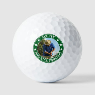 Pelotas De Golf Seis tee todavía se balancean Personalizados 60 añ