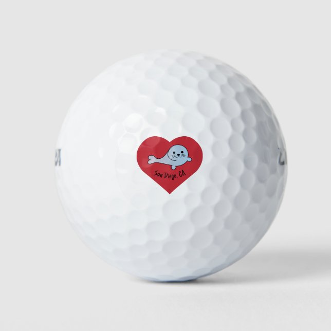 Pelotas De Golf Sello de San Diego (Anverso)