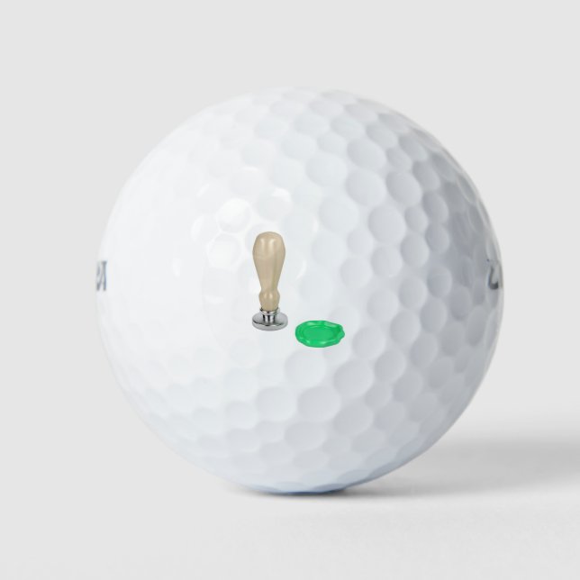 Pelotas De Golf Sello personal y sello de cera (Anverso)