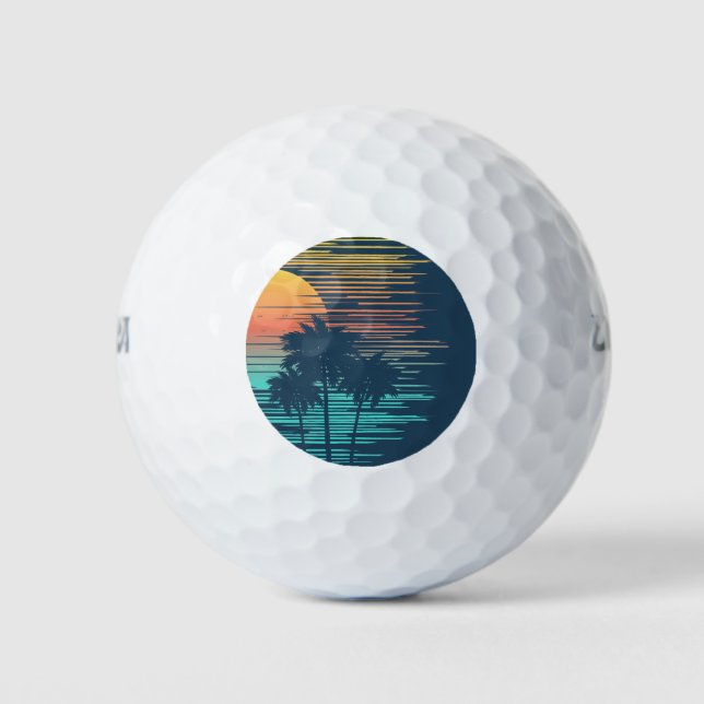 Pelotas De Golf Selva tropical Hawaii Sunset Sunrise (Anverso)