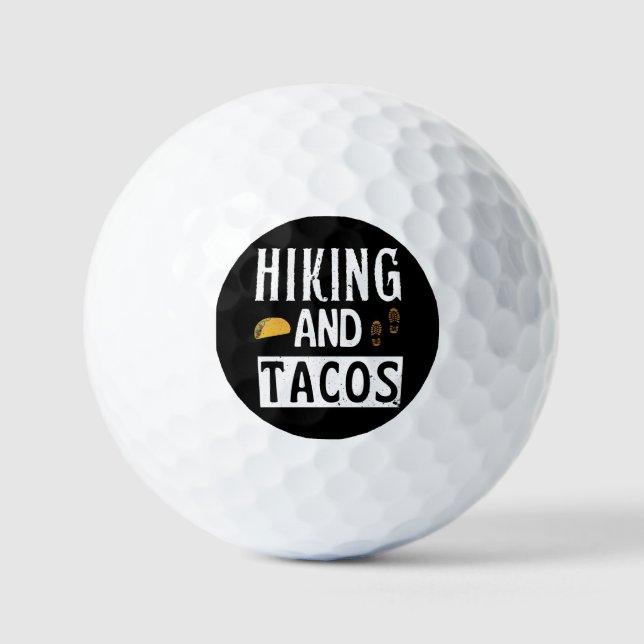 Pelotas De Golf Senderismo Y Tacos Funny Tacos (Anverso)