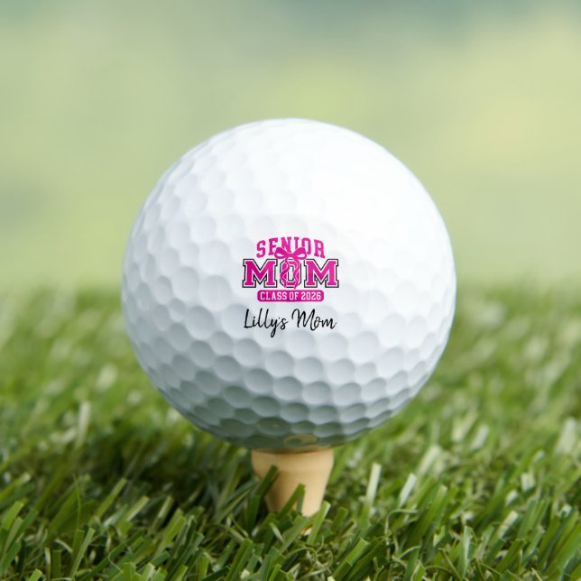 Pelotas De Golf Senior Mom Class of 2026 (Camiseta in situ)