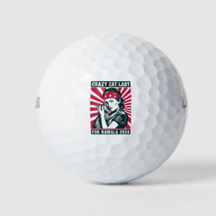 Pelotas De Golf Señora Gata Loca por Kamala 2024