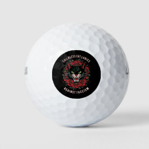 Pelotas De Golf Señoras Gatas sin Hijos Contra el Fascismo