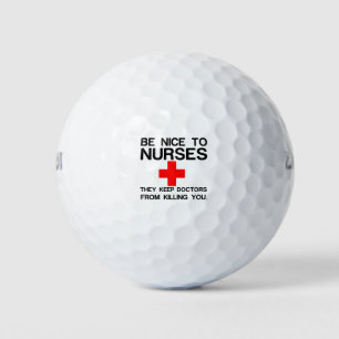 PELOTAS DE GOLF SER AGRADABLE CON LAS ENFERMERAS
