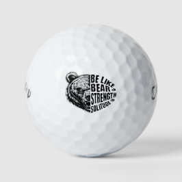 Pelotas De Golf Ser como el oso con fuerza y soledad