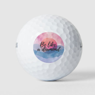 Pelotas De Golf Ser como un mensaje motivador de diamantes