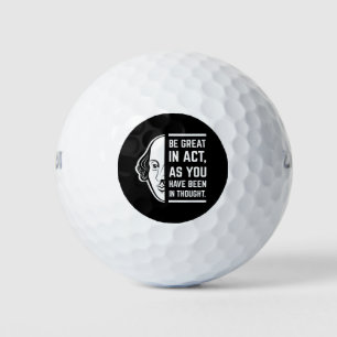 Pelotas De Golf Ser Excelente En Acto Shakespeare Thespian Cita