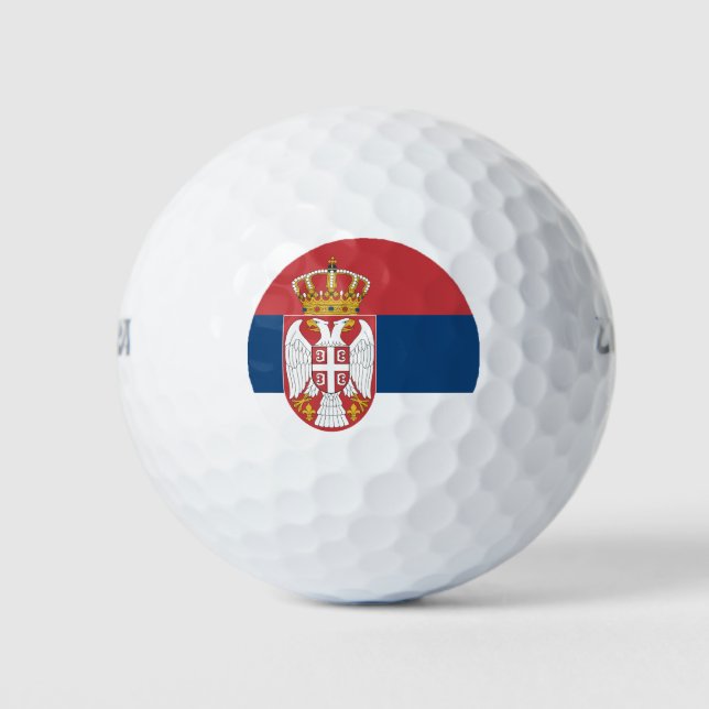 Pelotas De Golf Serbia Flag (Anverso)