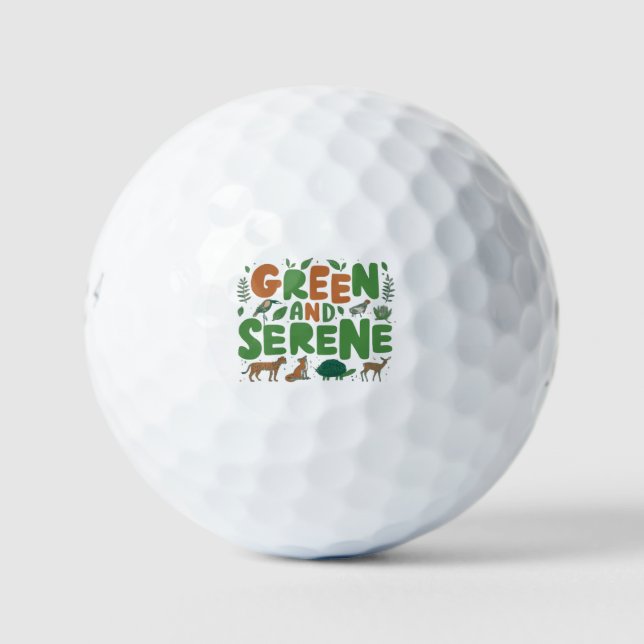 Pelotas De Golf Sereno verde (Anverso)