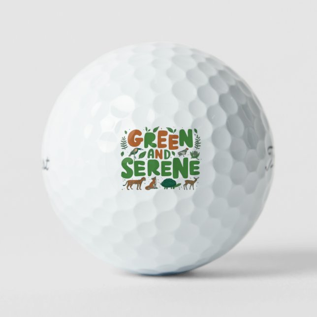Pelotas De Golf Sereno verde (Anverso)