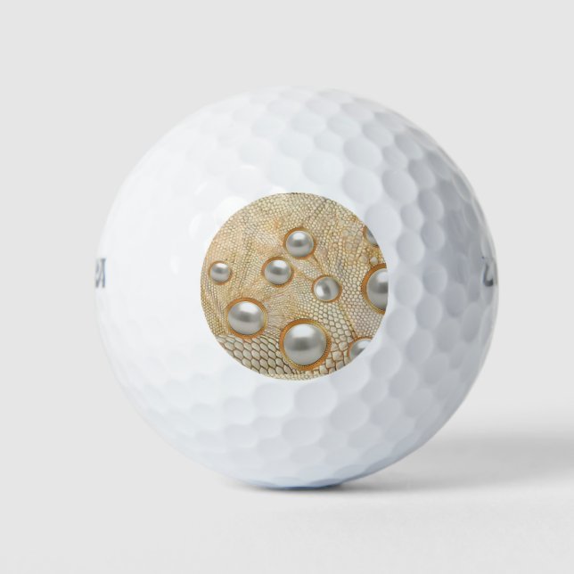 Pelotas De Golf Serie Pearl de Belleza Natural #1— Gulaga (Anverso)