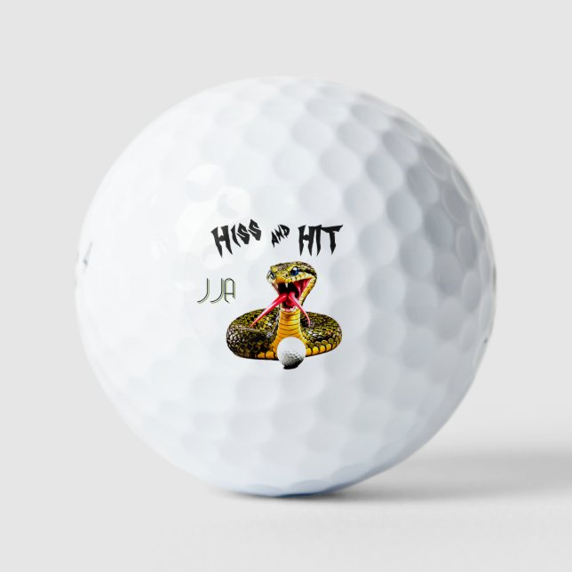 Pelotas De Golf Serpiente silbante - Regalo del golfista  (Anverso)