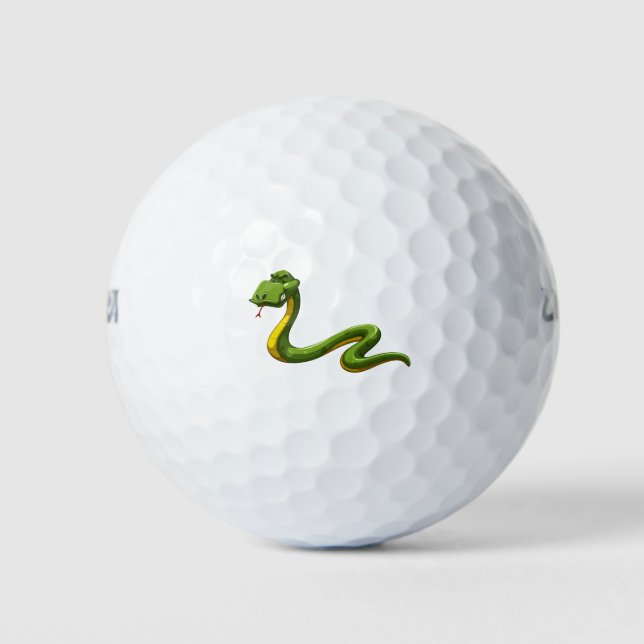 Pelotas De Golf Serpiente verde (Anverso)