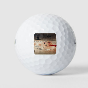 Pelotas De Golf Seventeen, crazy (1923) by paul klee